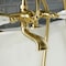 Kingston Brass AE207T7 7-Inch Tub Faucet with Hand Shower, Brushed Brass AE207T7 - alternate 3